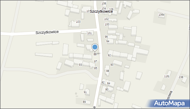 Szczytkowice, Szczytkowice, 99, mapa Szczytkowice