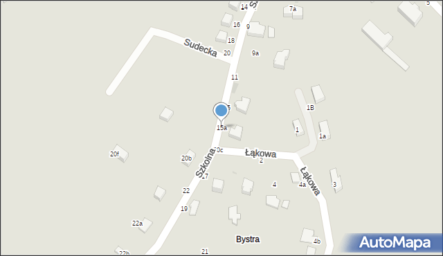 Szczytna, Szkolna, 15a, mapa Szczytna