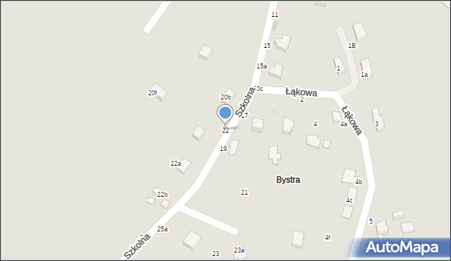 Szczytna, Szkolna, 22, mapa Szczytna