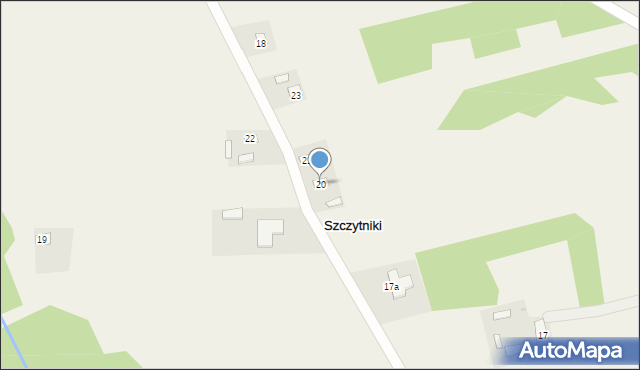 Szczytniki, Szczytniki, 20, mapa Szczytniki