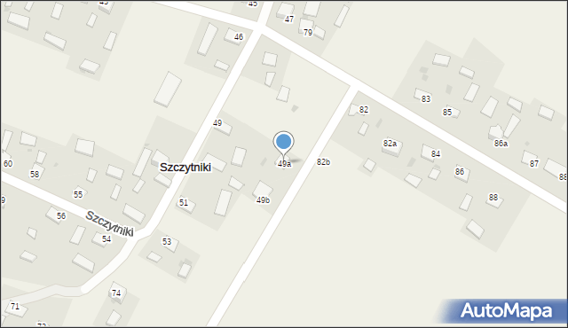 Szczytniki, Szczytniki, 49a, mapa Szczytniki