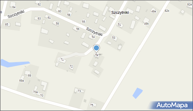 Szczytniki, Szczytniki, 74, mapa Szczytniki