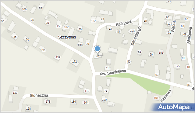 Szczytniki, Szczytniki, 40, mapa Szczytniki