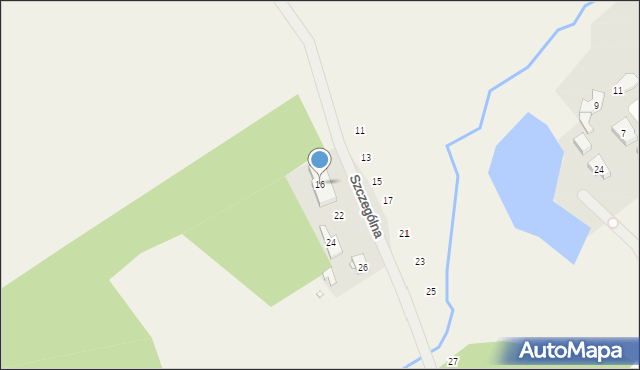 Szczytniki, Szczególna, 16, mapa Szczytniki