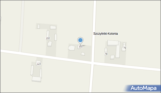 Szczytniki, Szczytniki, 101, mapa Szczytniki