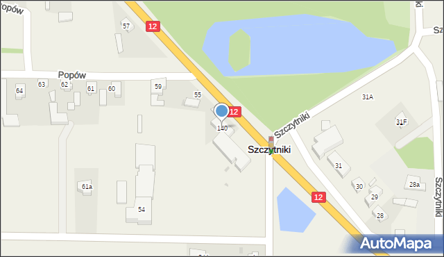 Szczytniki, Szczytniki, 140, mapa Szczytniki