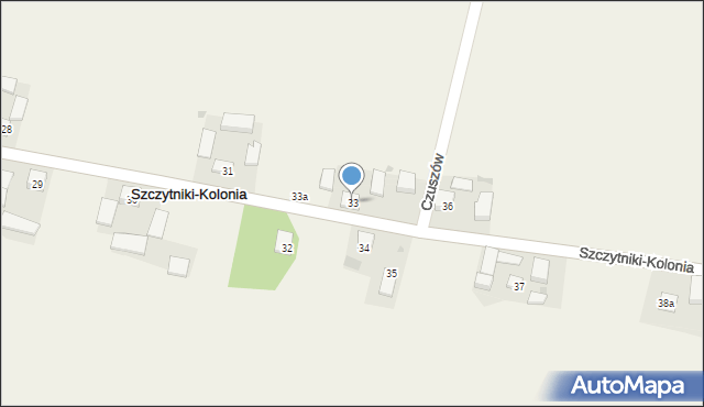 Szczytniki-Kolonia, Szczytniki-Kolonia, 33, mapa Szczytniki-Kolonia