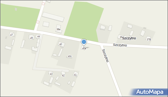 Szczytno, Szczytno, 40a, mapa Szczytno