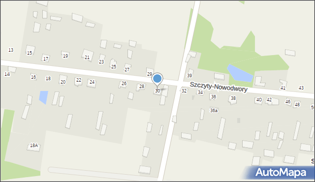 Szczyty-Nowodwory, Szczyty-Nowodwory, 30, mapa Szczyty-Nowodwory