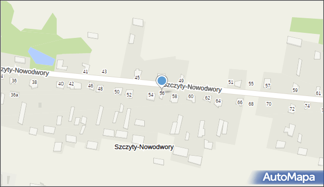 Szczyty-Nowodwory, Szczyty-Nowodwory, 56, mapa Szczyty-Nowodwory