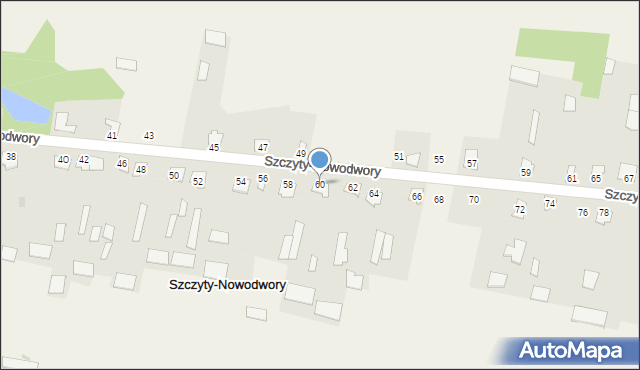 Szczyty-Nowodwory, Szczyty-Nowodwory, 60, mapa Szczyty-Nowodwory