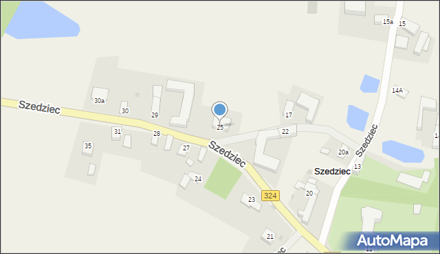 Szedziec, Szedziec, 25, mapa Szedziec