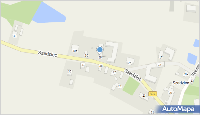 Szedziec, Szedziec, 29, mapa Szedziec