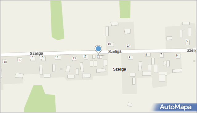 Szeliga, Szeliga, 11, mapa Szeliga