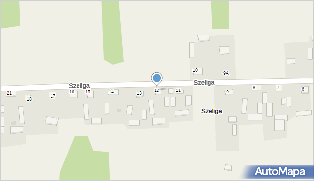 Szeliga, Szeliga, 12, mapa Szeliga