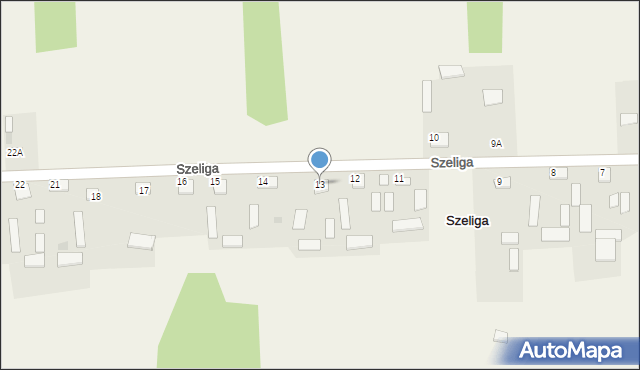 Szeliga, Szeliga, 13, mapa Szeliga