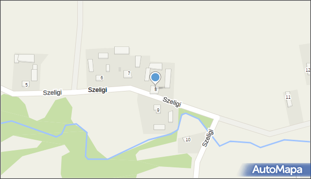 Szeligi, Szeligi, 8, mapa Szeligi