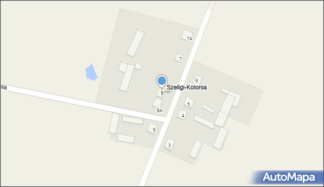 Szeligi-Kolonia, Szeligi-Kolonia, 8, mapa Szeligi-Kolonia