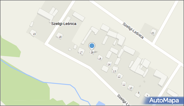 Szeligi-Leśnica, Szeligi-Leśnica, 16, mapa Szeligi-Leśnica