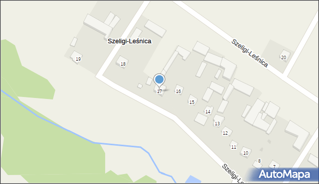 Szeligi-Leśnica, Szeligi-Leśnica, 17, mapa Szeligi-Leśnica