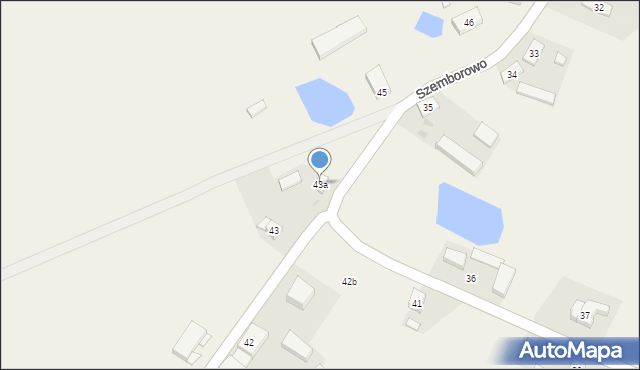 Szemborowo, Szemborowo, 43a, mapa Szemborowo