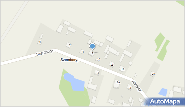 Szembory, Szembory, 9, mapa Szembory