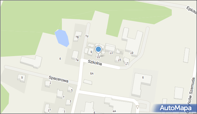 Szemud, Szkolna, 11, mapa Szemud