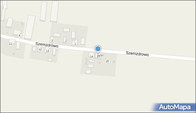 Szemzdrowo, Szemzdrowo, 15, mapa Szemzdrowo