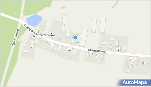 Szemzdrowo, Szemzdrowo, 4, mapa Szemzdrowo
