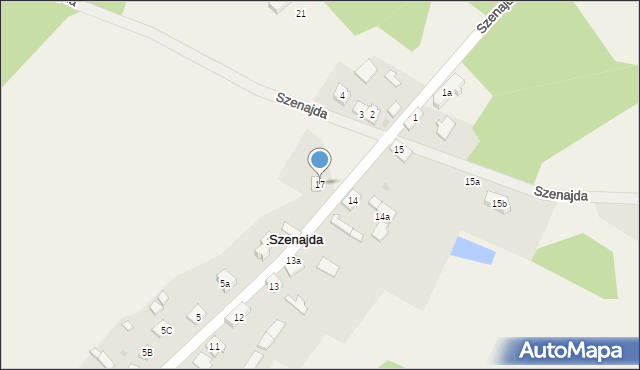 Szenajda, Szenajda, 17, mapa Szenajda