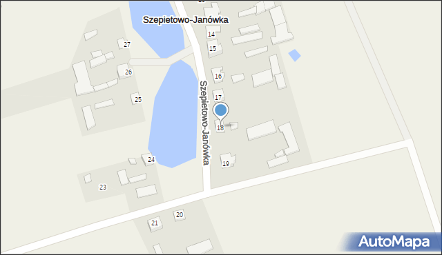 Szepietowo-Janówka, Szepietowo-Janówka, 18, mapa Szepietowo-Janówka