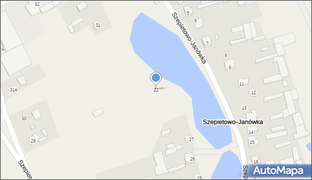 Szepietowo-Janówka, Szepietowo-Janówka, 22, mapa Szepietowo-Janówka