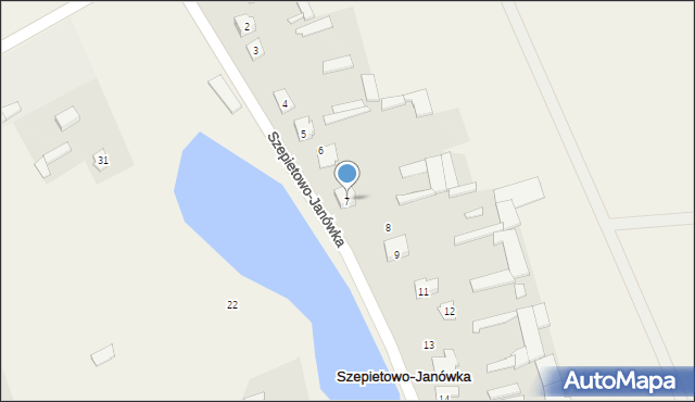 Szepietowo-Janówka, Szepietowo-Janówka, 7, mapa Szepietowo-Janówka