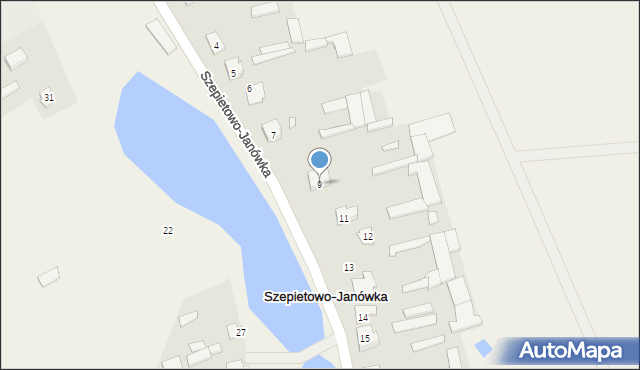 Szepietowo-Janówka, Szepietowo-Janówka, 9, mapa Szepietowo-Janówka