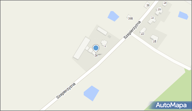 Szeplerzyzna, Szeplerzyzna, 1a, mapa Szeplerzyzna