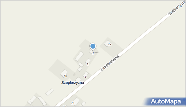 Szeplerzyzna, Szeplerzyzna, 2, mapa Szeplerzyzna