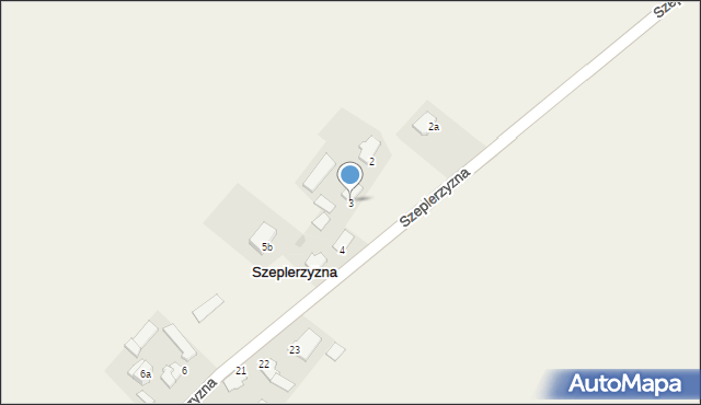 Szeplerzyzna, Szeplerzyzna, 3, mapa Szeplerzyzna