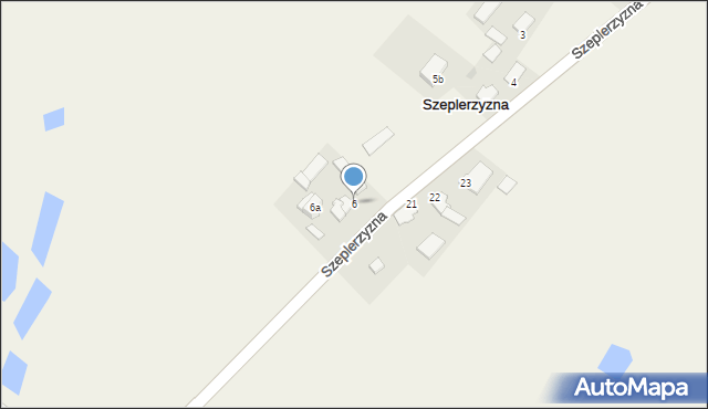 Szeplerzyzna, Szeplerzyzna, 6, mapa Szeplerzyzna