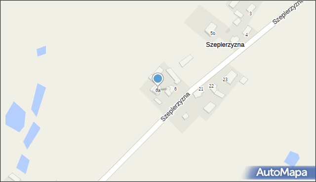 Szeplerzyzna, Szeplerzyzna, 6a, mapa Szeplerzyzna