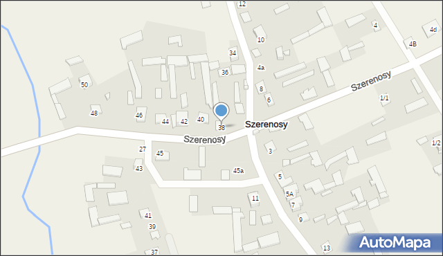 Szerenosy, Szerenosy, 38, mapa Szerenosy