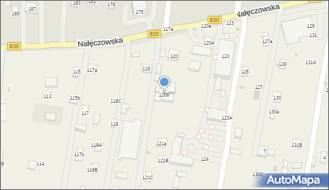 Szerokie, Szerokie, 120b, mapa Szerokie