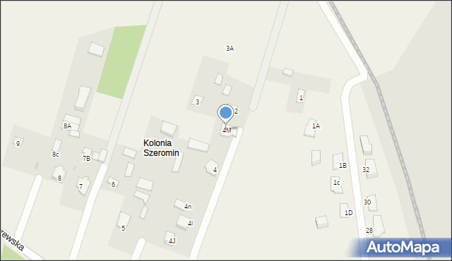 Szeromin, Szeromin, 4M, mapa Szeromin