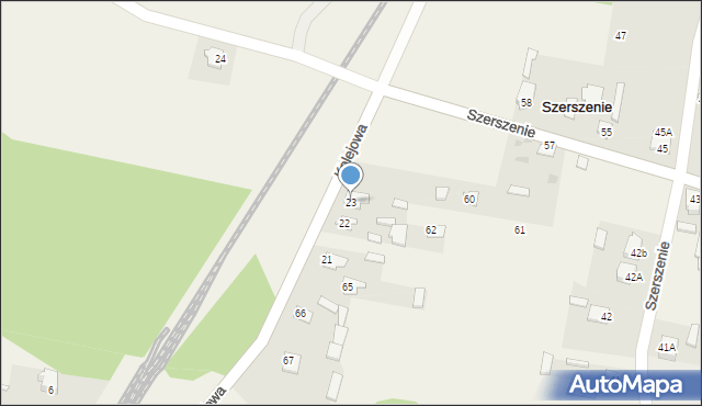 Szerszenie, Szerszenie, 23, mapa Szerszenie