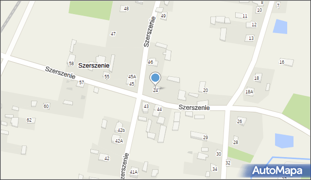 Szerszenie, Szerszenie, 24, mapa Szerszenie