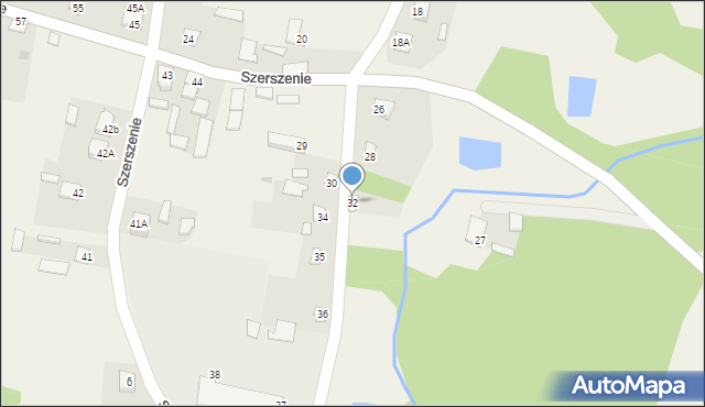 Szerszenie, Szerszenie, 32, mapa Szerszenie