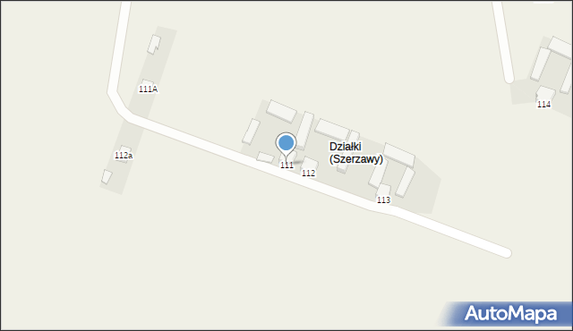 Szerzawy, Szerzawy, 111, mapa Szerzawy