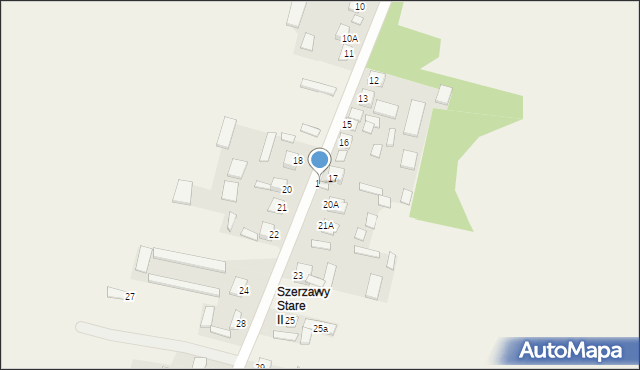 Szerzawy, Szerzawy, 19, mapa Szerzawy