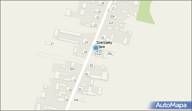 Szerzawy, Szerzawy, 26, mapa Szerzawy