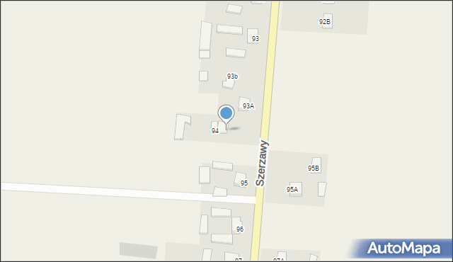 Szerzawy, Szerzawy, 94A, mapa Szerzawy