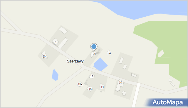 Szerzawy, Szerzawy, 25, mapa Szerzawy